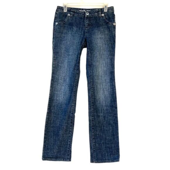 Michael Kors Mid Rise Straight Leg Jeans 2 - Picture 2 of 10